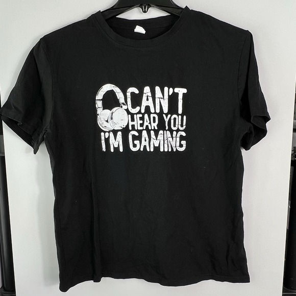 Fashion Trend Other - Fashion Trend Unisex LARGE SHORT "I Can't Hear You I'm Gaming" Graphic T Shirt